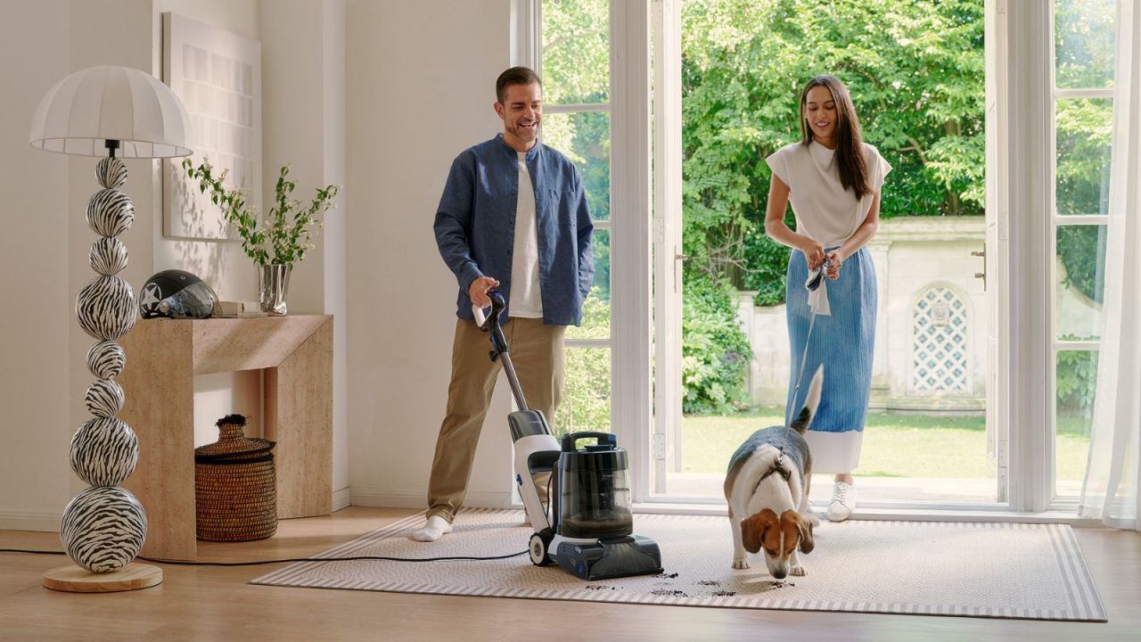 جهاز تنظيف سجاد يجفف أثناء التنظيف